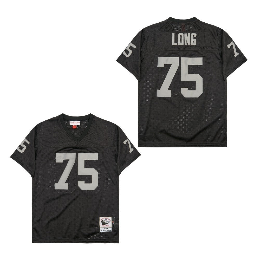Oakland Raiders #75 Howie Long LONG#75 Black