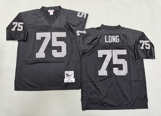 Oakland Raiders #75 Howie Long Los Angeles Raiders Style 1
