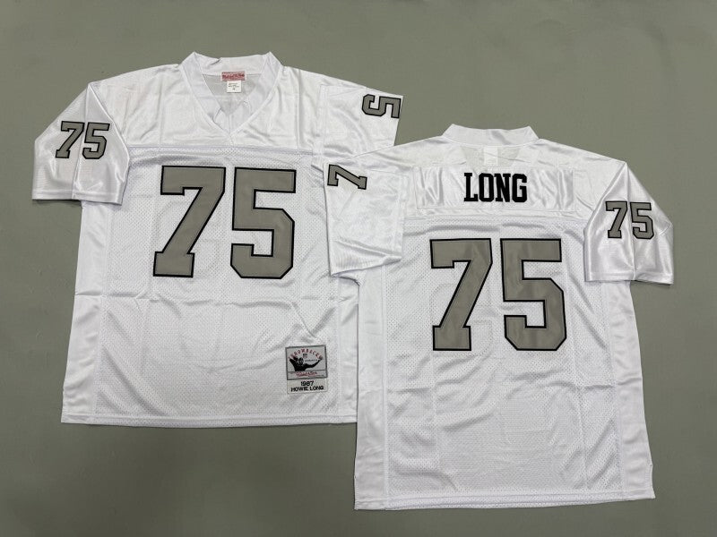 Oakland Raiders #75 Howie Long Los Angeles Raiders Style 2