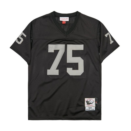 Oakland Raiders #75 Howie Long long#75 Black Style 2