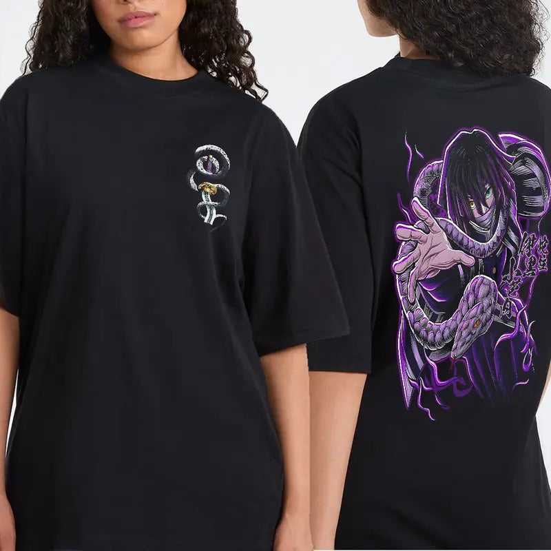 Obanai Serpent Hashira Shirt, Obanai Iguro Snake Hashira Sweatshirt, Demon Slayer Anime, Kimetsu No Yaiba Arc,  Anime lover sweatshirt hoodie, Gift for him, gift for Friends, Cotton Menswear, Y2k shirt, trendy design shirt, Graphic Shirtstyle{n002}4