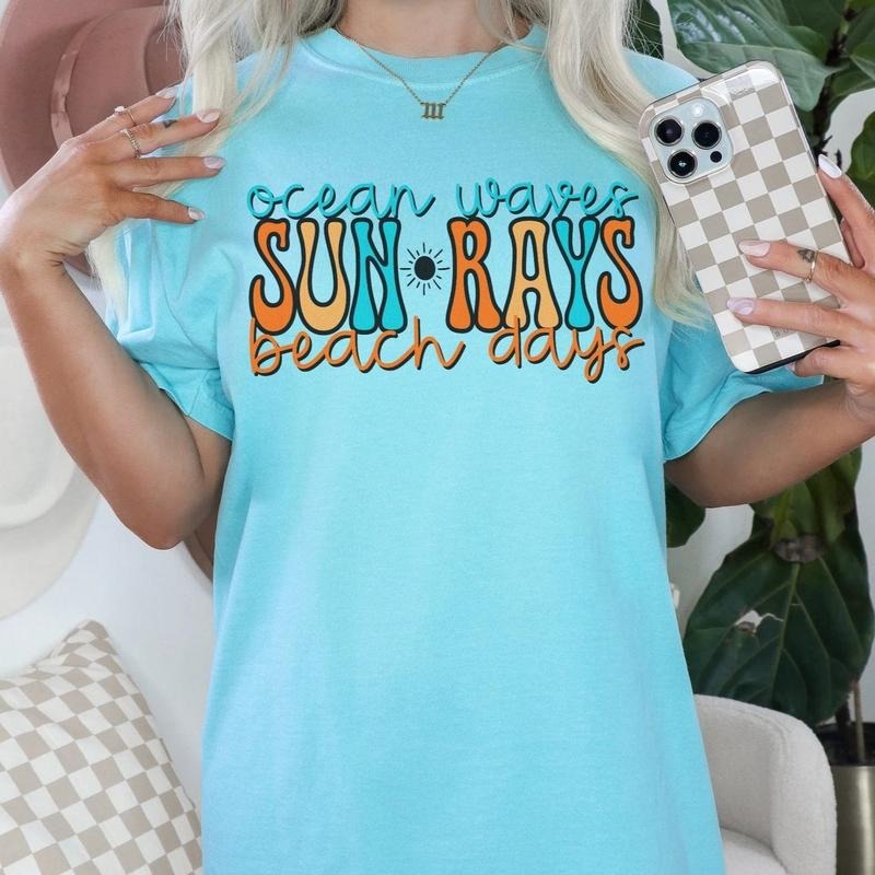 Ocean Waves DTF Transfers - THIS IS NOT A SHIRT Hoodie, Sweatshirt | InkThreadWorks.com