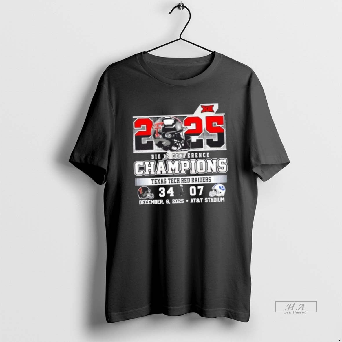Official 2025 Big 12 Conference Champions Texas Tech Red Raiders Att Stadium Football Helmets T-Shirts, Hoodie, Sweatshirt