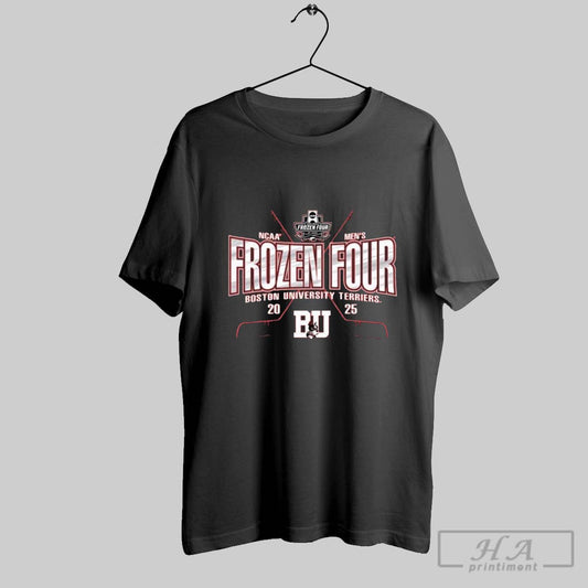 Official 2025 Ncaa Frozen Four Mens Ice Hockey Tournament Boston Terriers University Logo