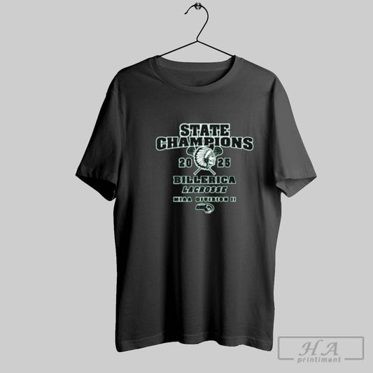 Official Bmhsaa Billerica Lacrosse State Champions 2025 Miaa Division Ii T Shirt Hoodie Sweater Long