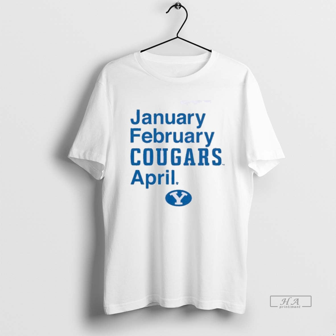Official Byu Basketball January February Cougars April T-Shirts, Hoodie, Sweatshirt | InkThreadWorks.com