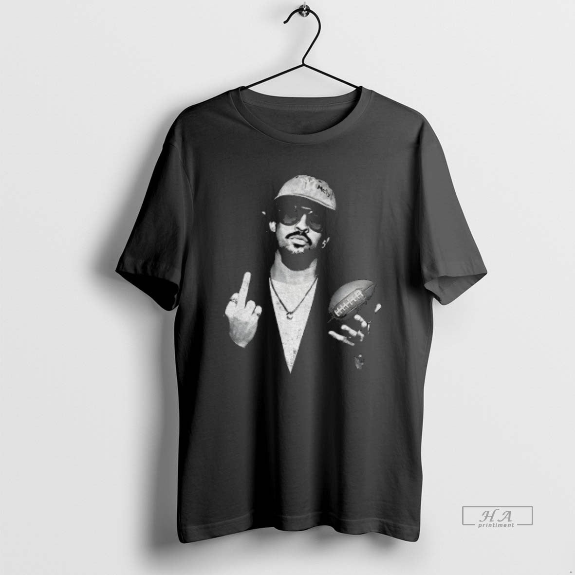 Official Bad Bunny Middle Finger Hip Hop Football Latin Music Inspired Vintage T-Shirts, Hoodie, Sweatshirt