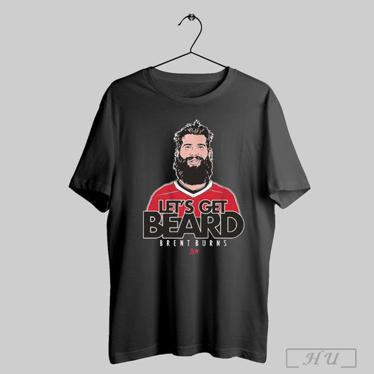 Official Brent Burns Lets Get Beard T Shirt