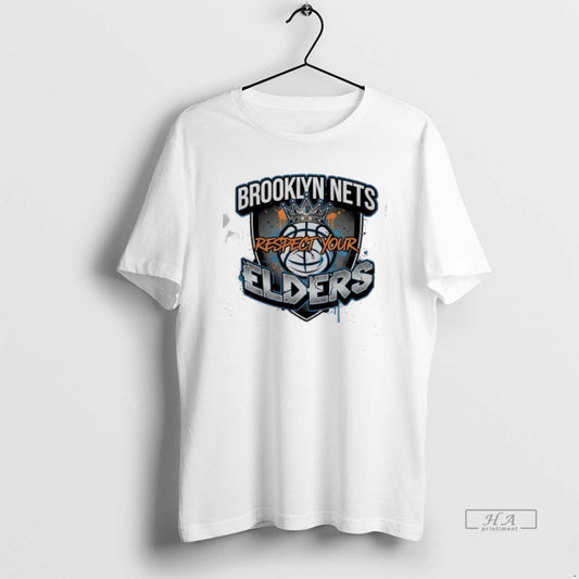 Official Brooklyn Nets Respect Your Elders T-Shirts, Hoodie, Sweatshirt | InkThreadWorks.com