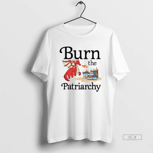 Official Burn The Patriarchy Fire Breathing Dinosaurs T-Shirts, Hoodie, Sweatshirt | InkThreadWorks.com