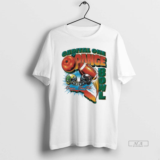 Official Capital One Orange Bowl 2026 Oregon Vs Texas Tech Vintage Retro Matchup T-Shirts, Hoodie, Sweatshirt