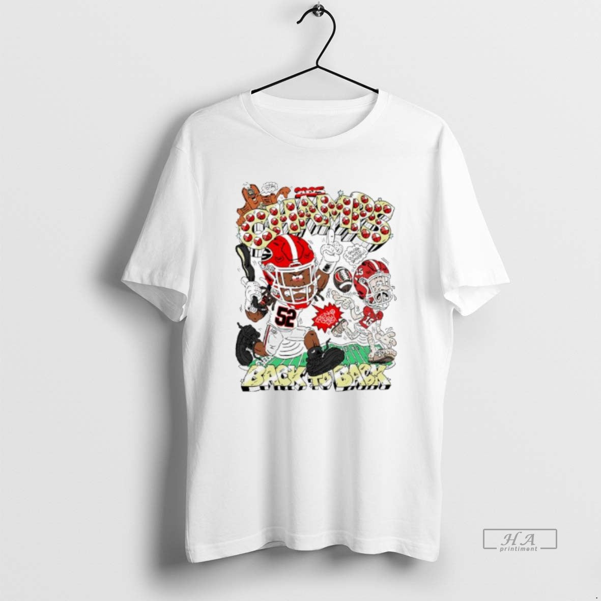 Official Champs Georgia Bulldogs Football Teams Back To Back Graphic T-Shirts, Hoodie, Sweatshirt | InkThreadWorks.com