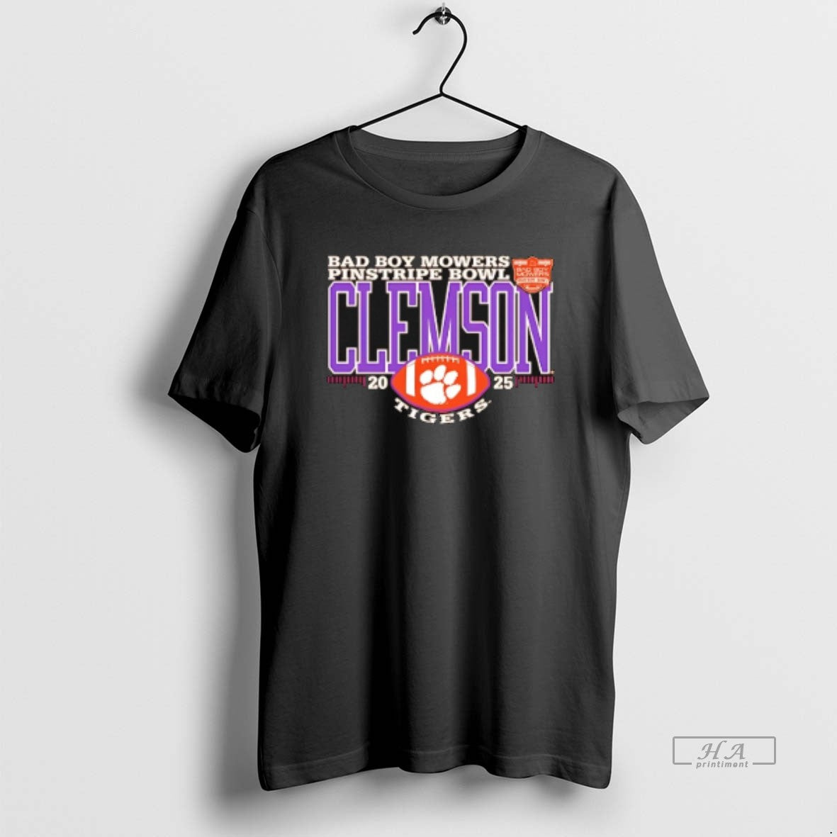 Official Clemson Tigers 025 Pinstripe Bowl Logo Classic T-Shirts, Hoodie, Sweatshirt | InkThreadWorks.com