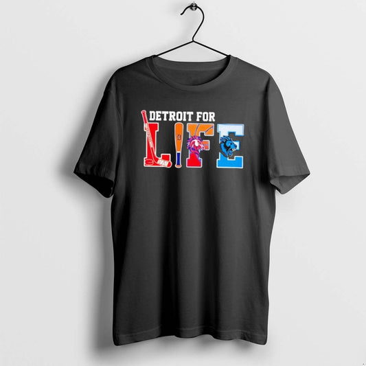 Official Detroit Life Sports Teams Tigers Lions Red Wings Pistons T-Shirts, Hoodie, Sweatshirt