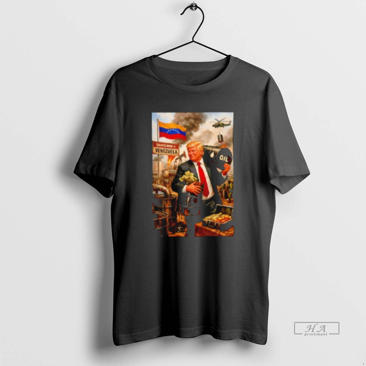 Official Donald Trump Oil And Venezuela Collage T-Shirts, Hoodie, Sweatshirt | InkThreadWorks.com