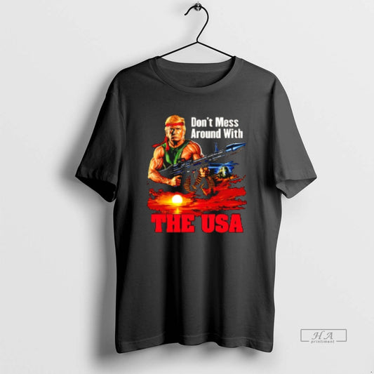 Official Dont Mess Around With The Usa Trump Rambo T-Shirts, Hoodie, Sweatshirt | InkThreadWorks.com