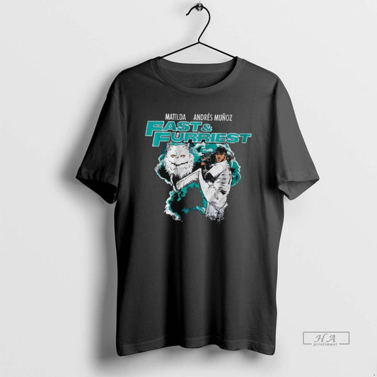 Official Fast Furriest Andres Munoz Seattle Mariners Stylish T-Shirts, Hoodie, Sweatshirt | InkThreadWorks.com