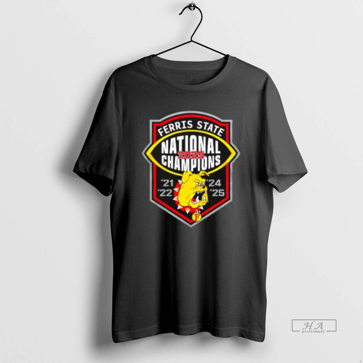 Official Ferris State Back To Back 2025 National Champions 21 22 24 25 T-Shirts, Hoodie, Sweatshirt | InkThreadWorks.com
