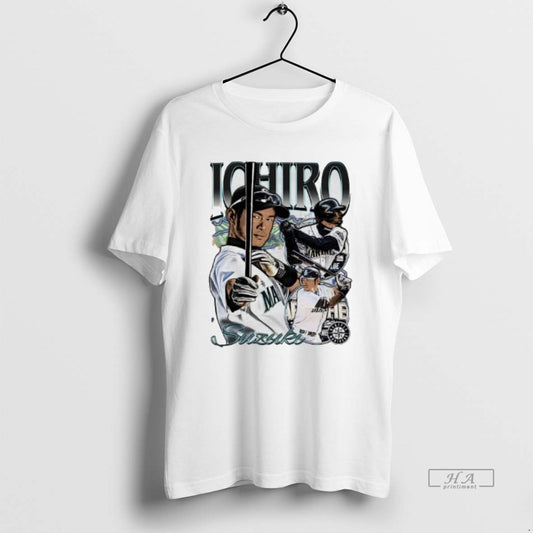 Official Gwdsdlz3 Ichiro Suzuki Seattle Mariners Picture Collage T-Shirts, Hoodie, Sweatshirt | InkThreadWorks.com