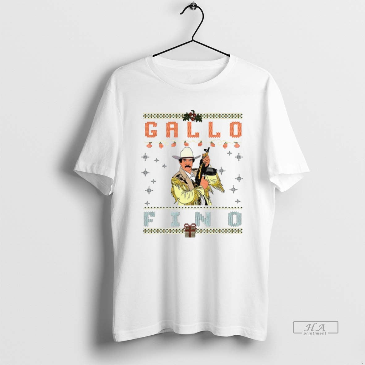 Official Gallo Fino Mexican Cowboy Mexican Corrido Merry Christmas T-Shirts, Hoodie, Sweatshirt | InkThreadWorks.com