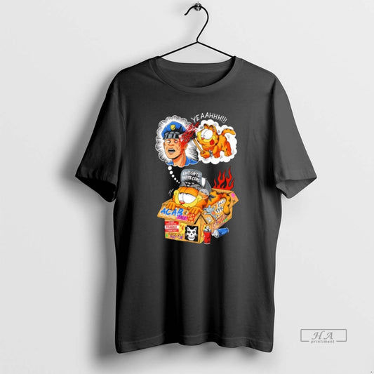 Official Garf Love Cats Hate Cops Acab Graphic T-Shirts, Hoodie, Sweatshirt | InkThreadWorks.com