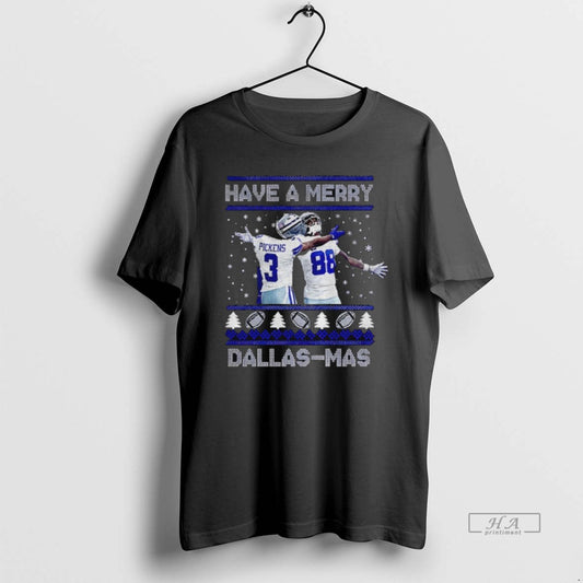 Official George Pickens Ceedee Lamb Dallas Football Ugly Xmas Have Merry Dallas Mas T-Shirts, Hoodie, Sweatshirt