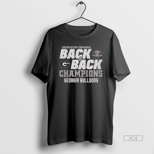 Official Georgia Bulldogs 2025 Sec Champions Back To Back T-Shirts, Hoodie, Sweatshirt | InkThreadWorks.com
