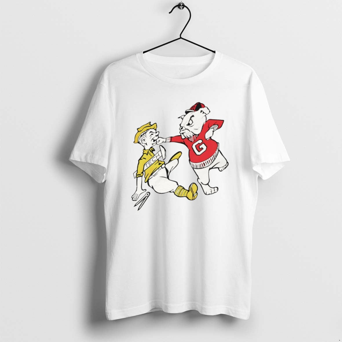 Official Georgia Bulldogs Beat Georgia Tech Yellow Jackets Mascot Meme T-Shirts, Hoodie, Sweatshirt | InkThreadWorks.com