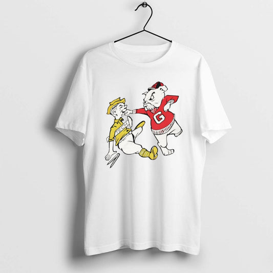 Official Georgia Bulldogs Beat Georgia Tech Yellow Jackets Mascot Meme T-Shirts, Hoodie, Sweatshirt | InkThreadWorks.com