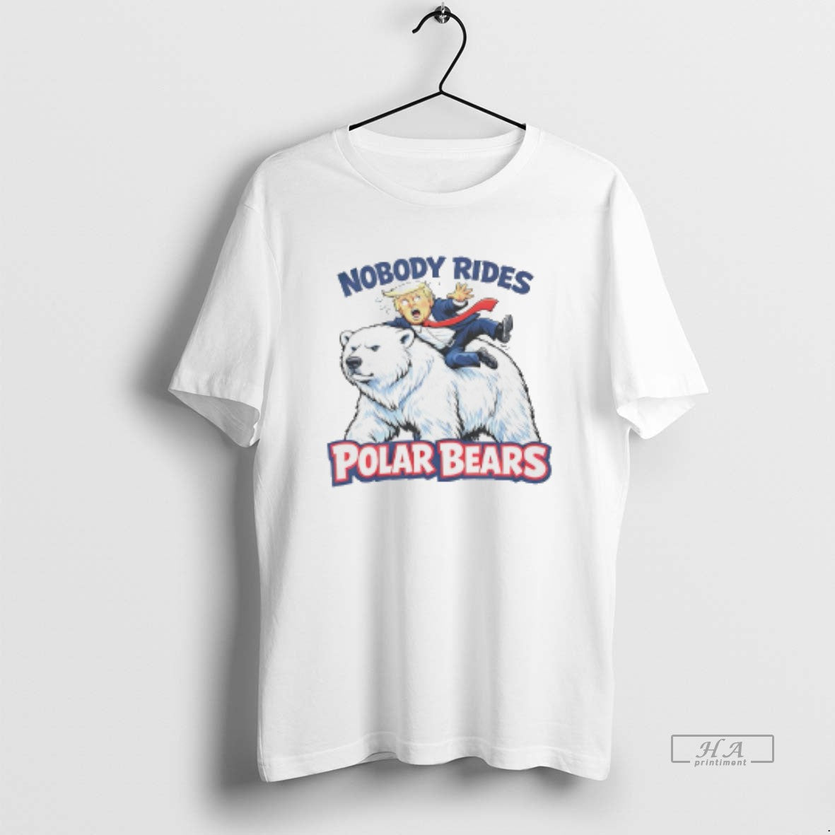 Official Greenland Nobody Rides Polar Bears Trump Caricature T-Shirts, Hoodie, Sweatshirt | InkThreadWorks.com