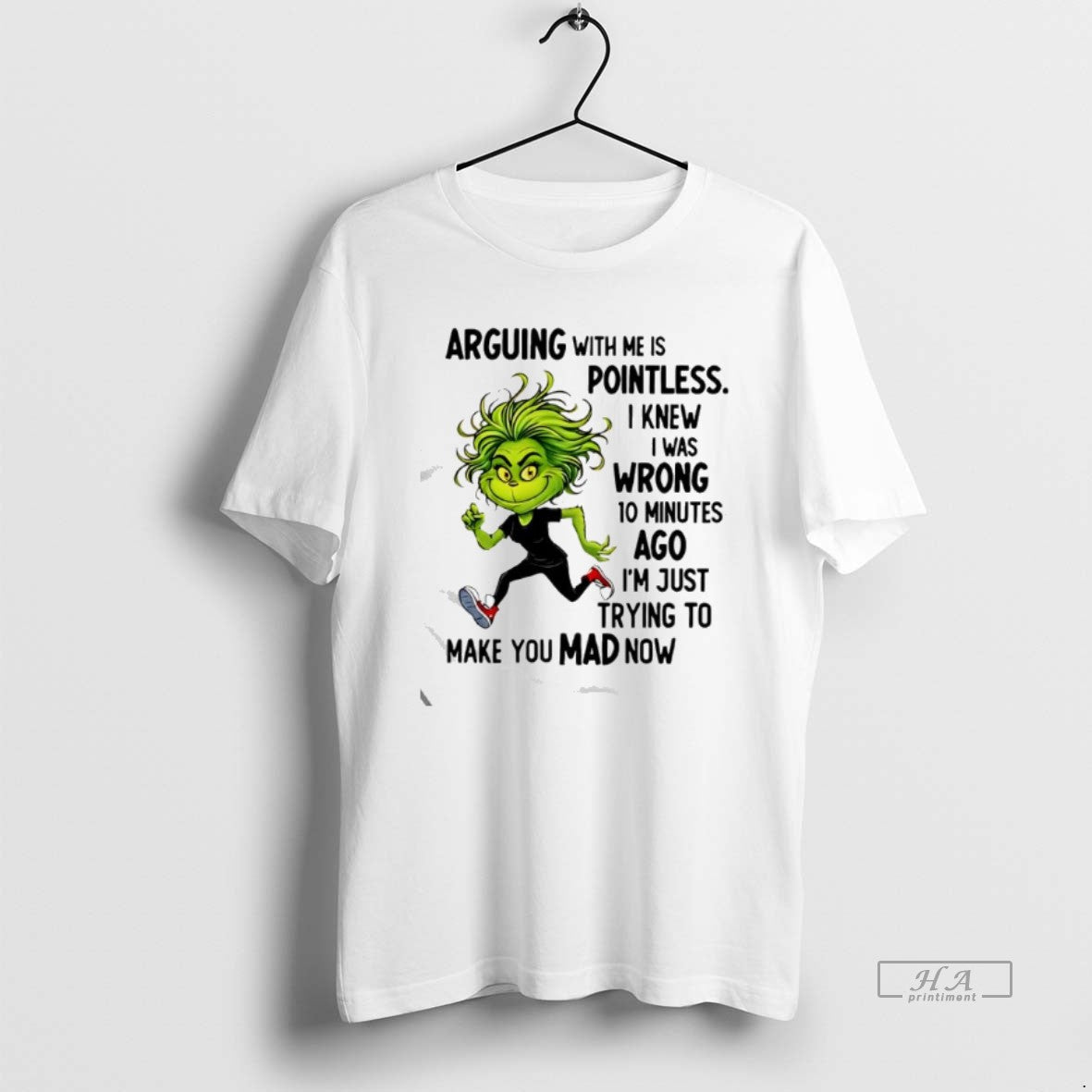 Official Grinch Arguing Me Is Pointless I Knew I Was Wrong T-Shirts, Hoodie, Sweatshirt