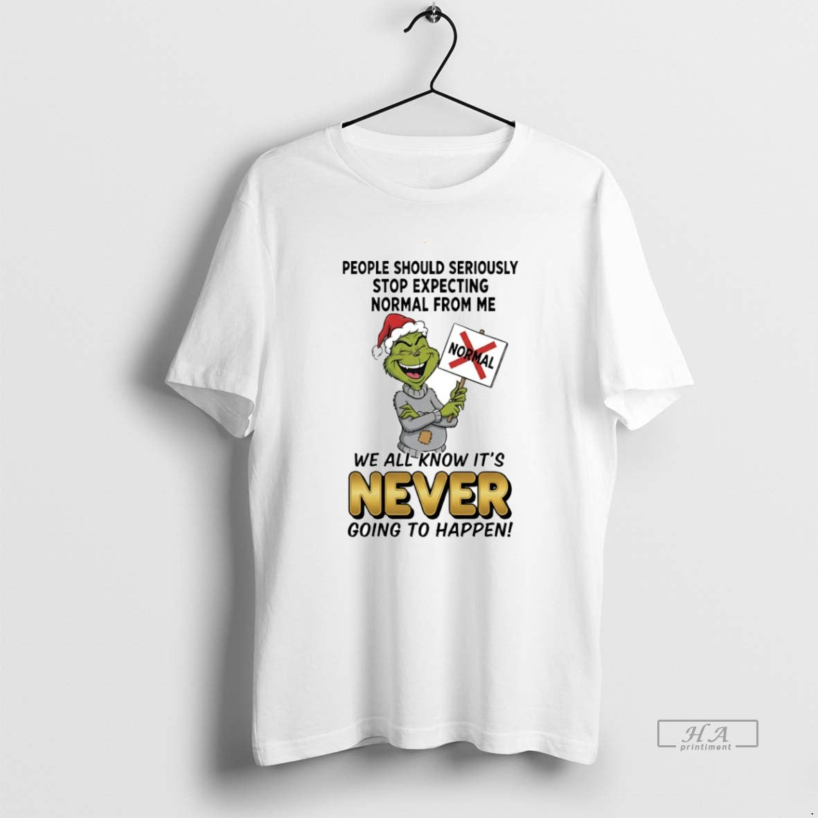 Official Grinch We All Know Its Never Going To Happen Circle T-Shirts, Hoodie, Sweatshirt | InkThreadWorks.com