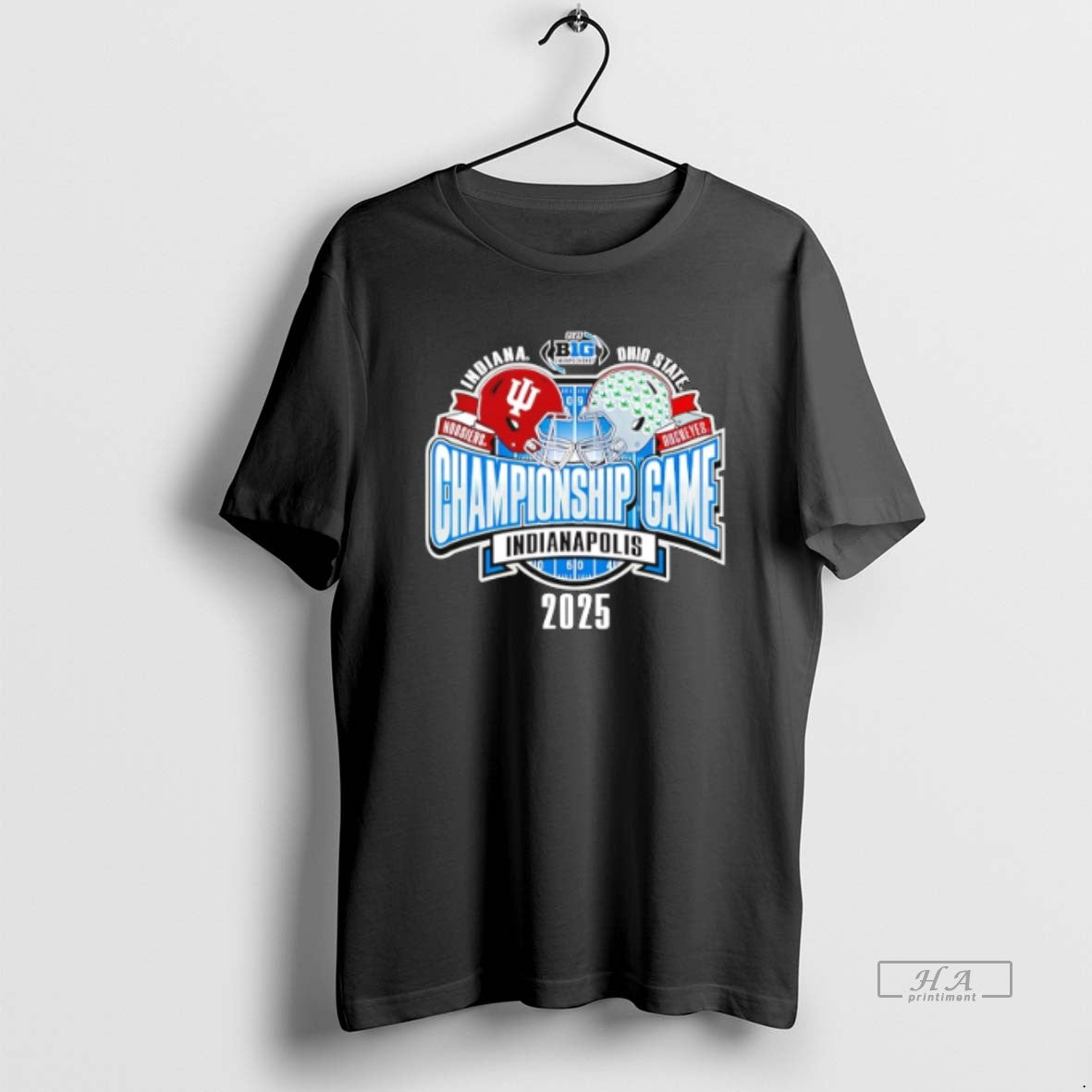 Official Indiana Vs Ohio State Big 10 Championship Game Matchup Helmets T-Shirts, Hoodie, Sweatshirt | InkThreadWorks.com