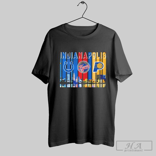 Official Indianapolis Retro Skyline Sports Teams Logo