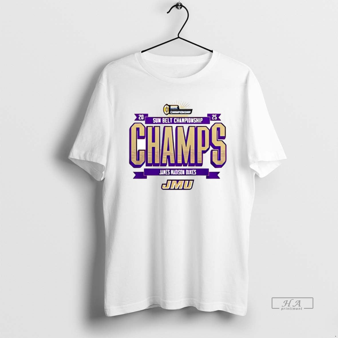 Official Jmu Football 2025 Sun Belt Championship 2 Sided T-Shirts, Hoodie, Sweatshirt | InkThreadWorks.com