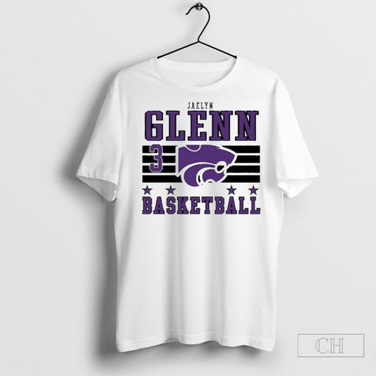 Official Jaelyn Glenn White K State Wildcats Nil Striped