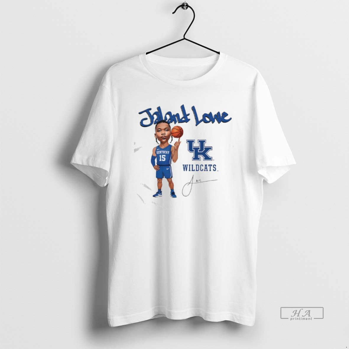 Official Jaland Lowe Uk Wildcats Caricature Signature T-Shirts, Hoodie, Sweatshirt | InkThreadWorks.com