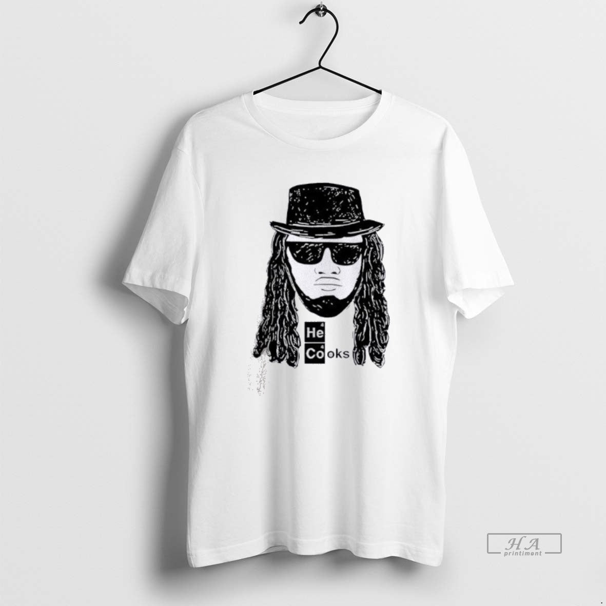 Official James Cook He Cooks Funny Science Portrait T-Shirts, Hoodie, Sweatshirt | InkThreadWorks.com