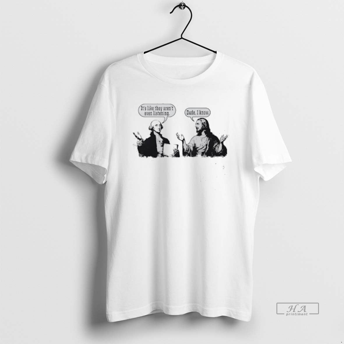 Official Jesus And George Washington Funny Political Christian T-Shirts, Hoodie, Sweatshirt | InkThreadWorks.com