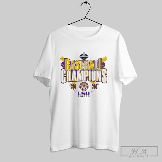 Official Lsu Baseball 2025 Baton Rouge Regional Champions Logo