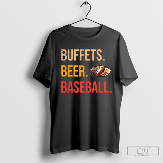 Official Las Vegas Belly Busters Buffets Beer Baseball Shirt