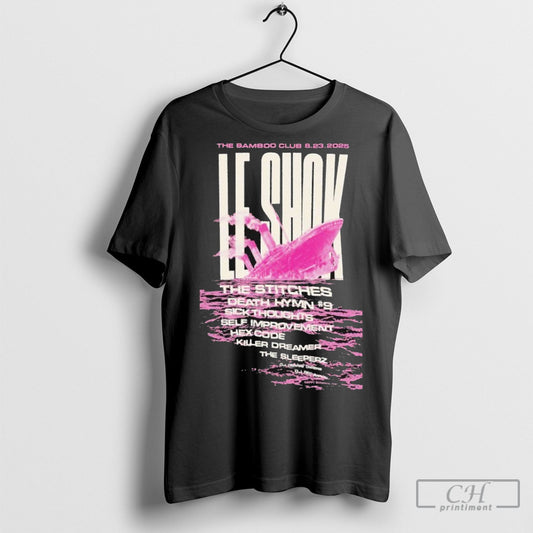 Official Le Shok The Bamboo Club Aug 23 2025 T Shirts