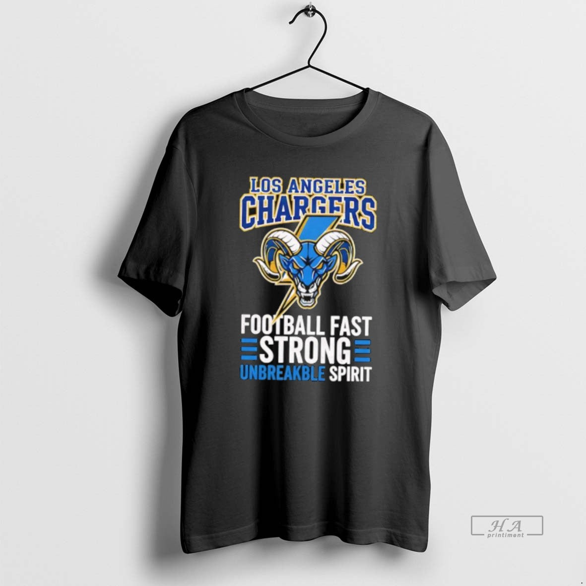 Official Los Angeles Chargers Football Fast Strong Unbreakable Spirit T-Shirts, Hoodie, Sweatshirt | InkThreadWorks.com