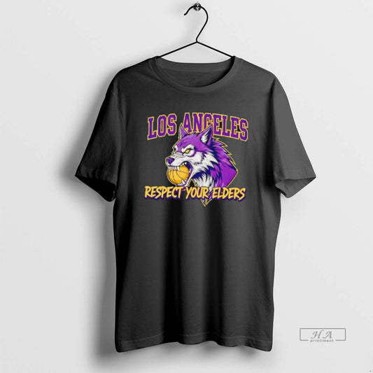 Official Los Angeles Lakers Respect Your Elders T-Shirts, Hoodie, Sweatshirt | InkThreadWorks.com