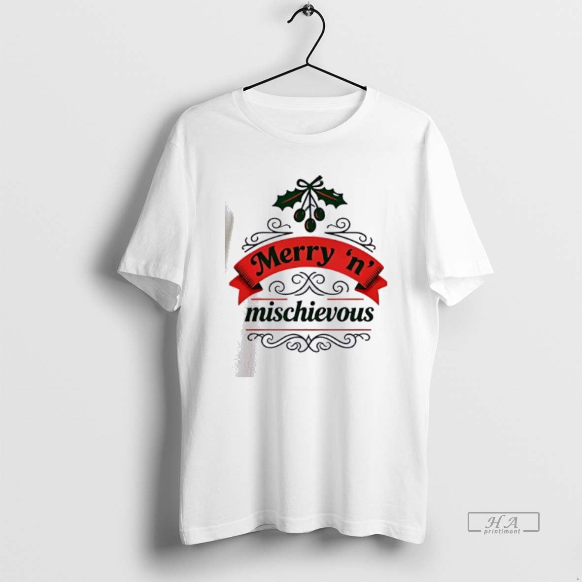 Official Merry N Mischievous Vintage Christmas T-Shirts, Hoodie, Sweatshirt | InkThreadWorks.com