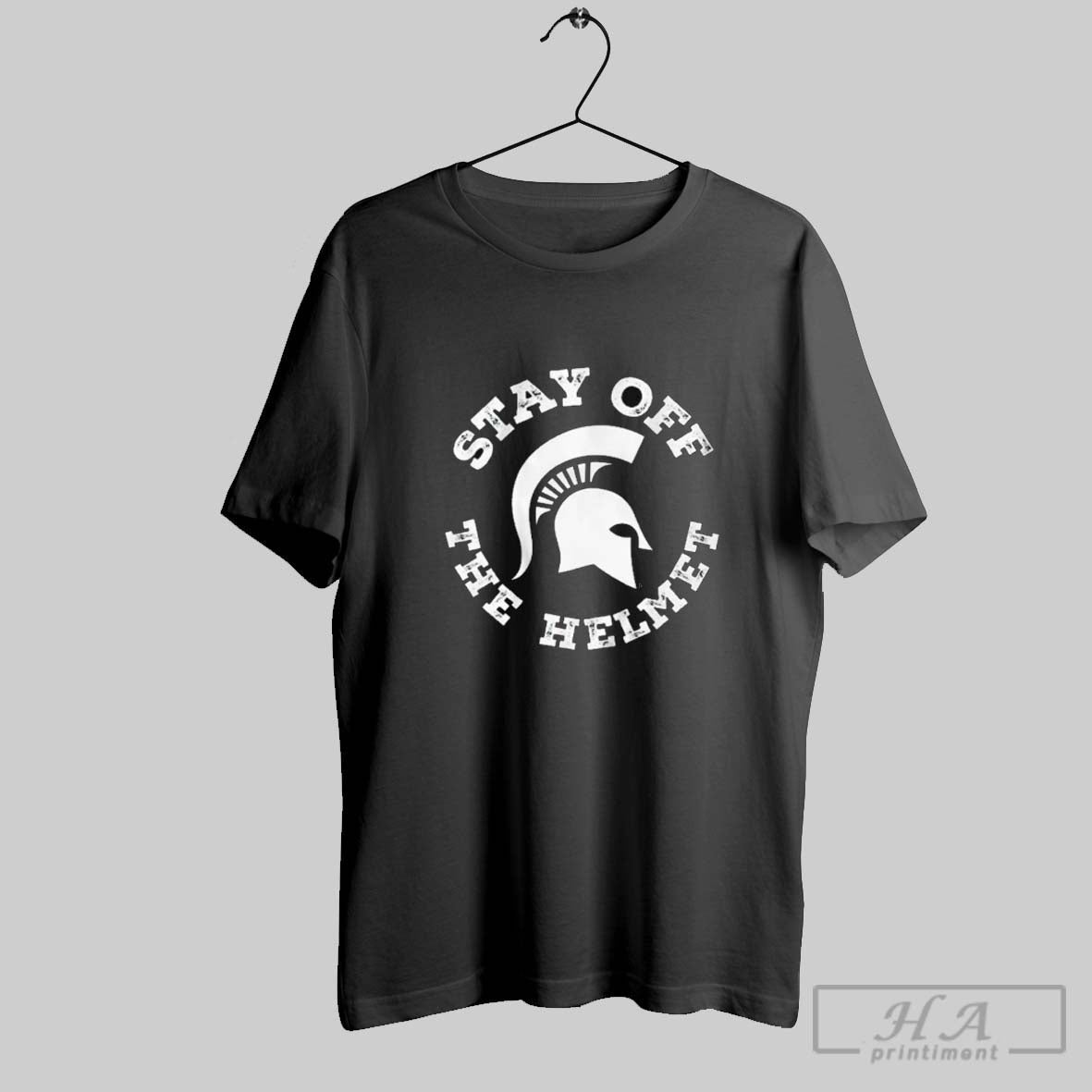 Official Michigan State Spartans Mens Basketball Stay Off The Helmet 2025 Vintage