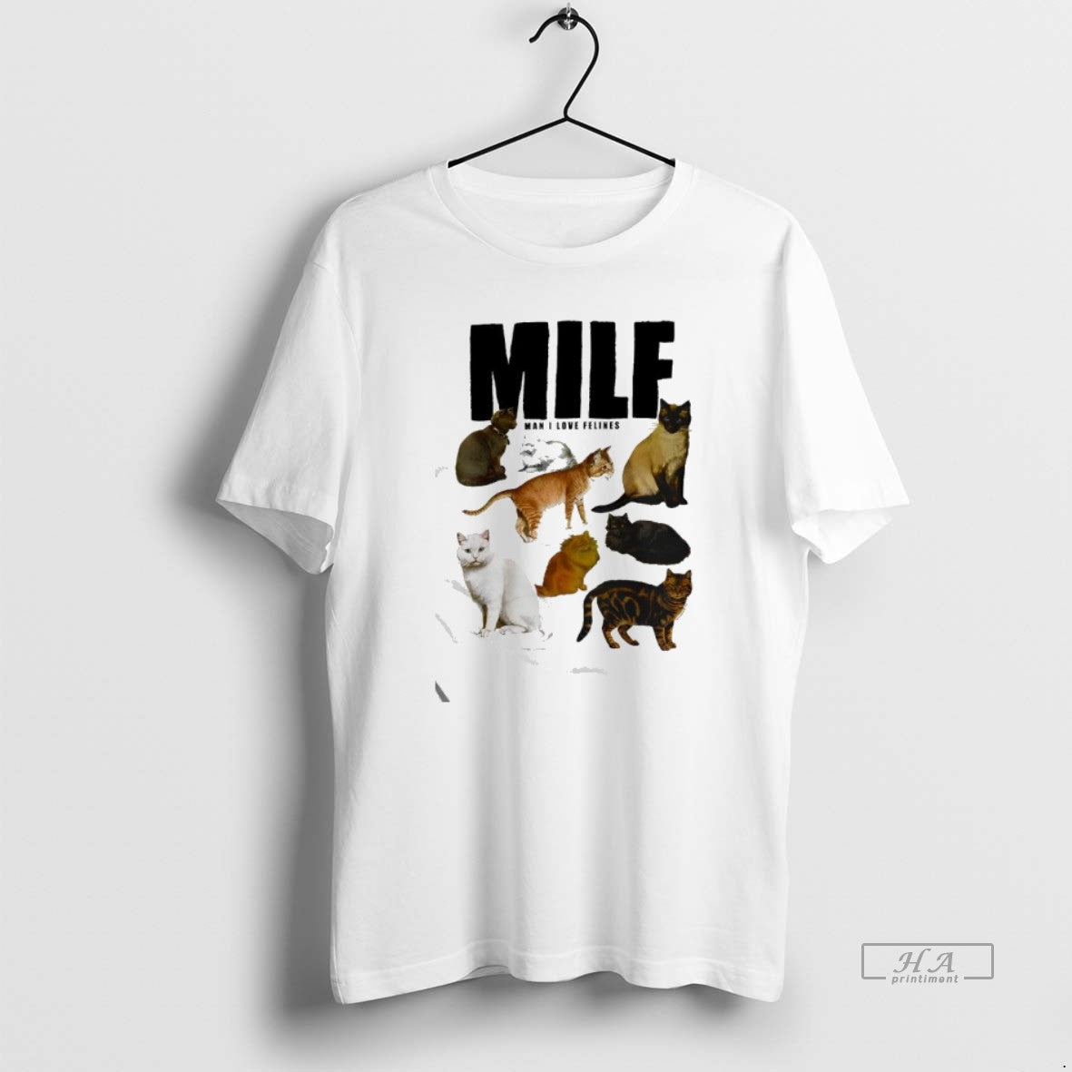 Official Milf Man I Love Felines Cat T-Shirts, Hoodie, Sweatshirt | InkThreadWorks.com