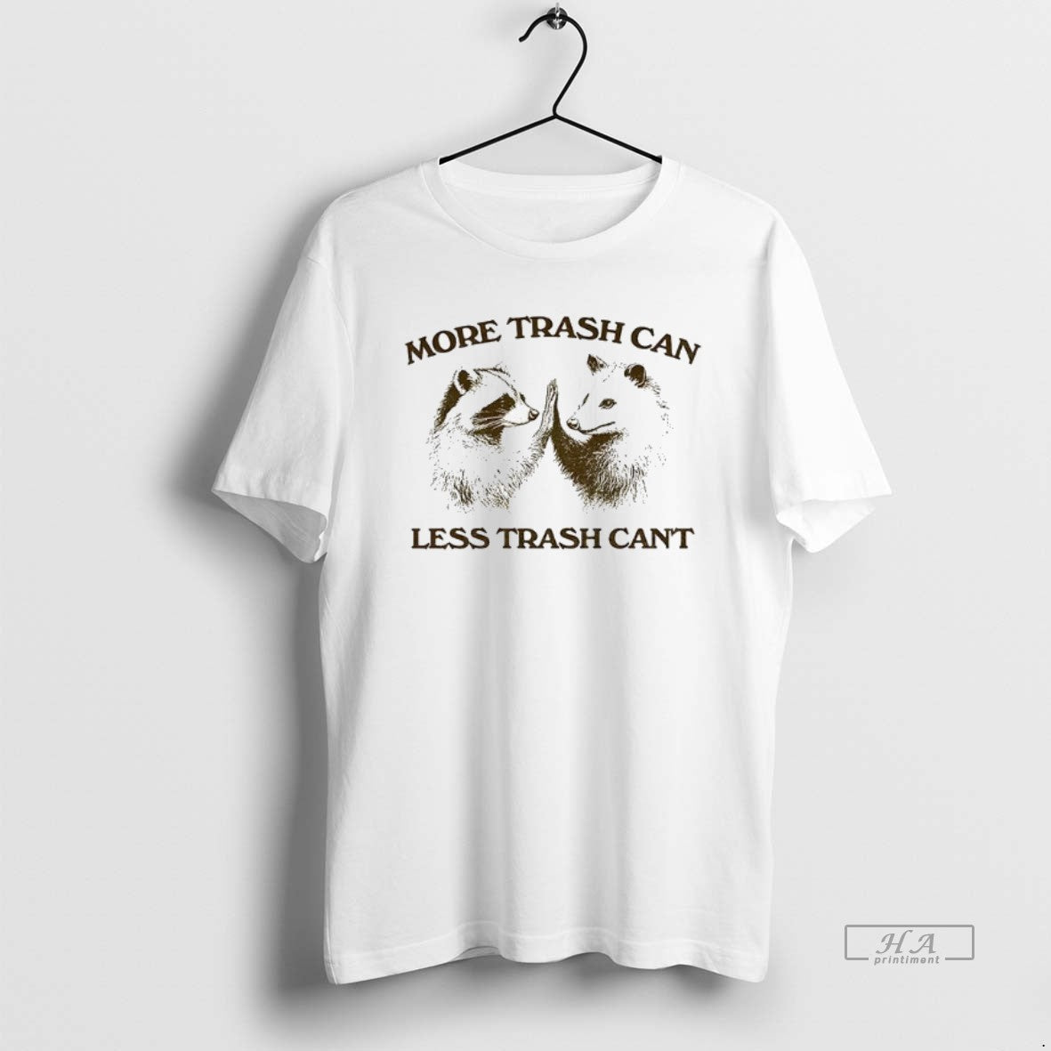 Official More Trash Can Less Trash Cant Raccoon Opossum T-Shirts, Hoodie, Sweatshirt | InkThreadWorks.com