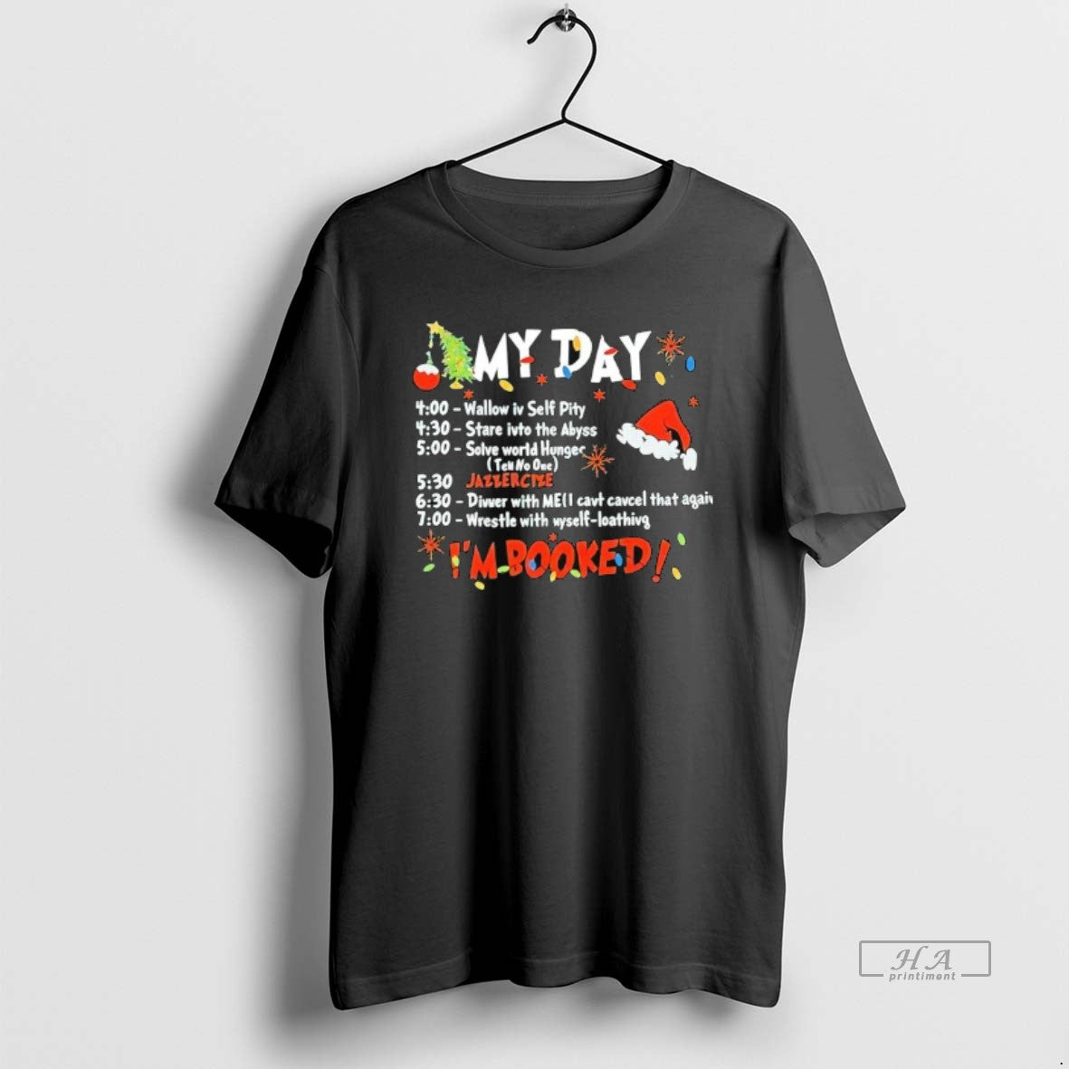 Official My Day Im Booked Christmas T-Shirts, Hoodie, Sweatshirt | InkThreadWorks.com