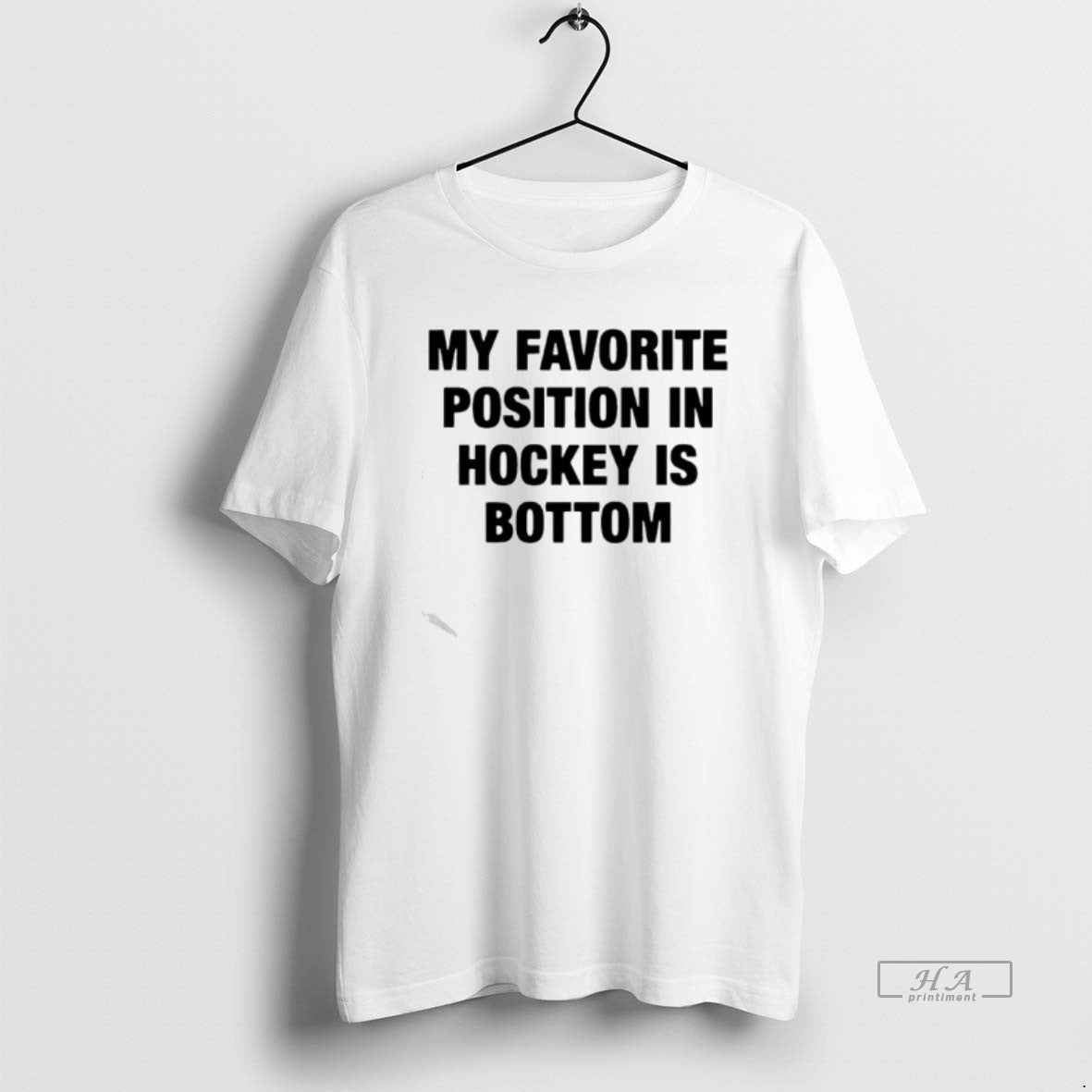 Official My Favorite Position In Hockey Is Bottom Text T-Shirts, Hoodie, Sweatshirt | InkThreadWorks.com